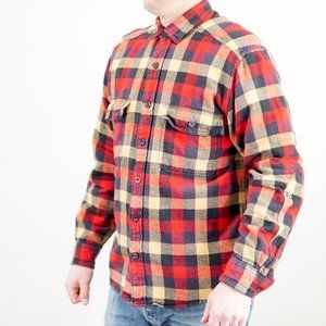Woolrich Lumberjack Button Down Red plaid Flannel